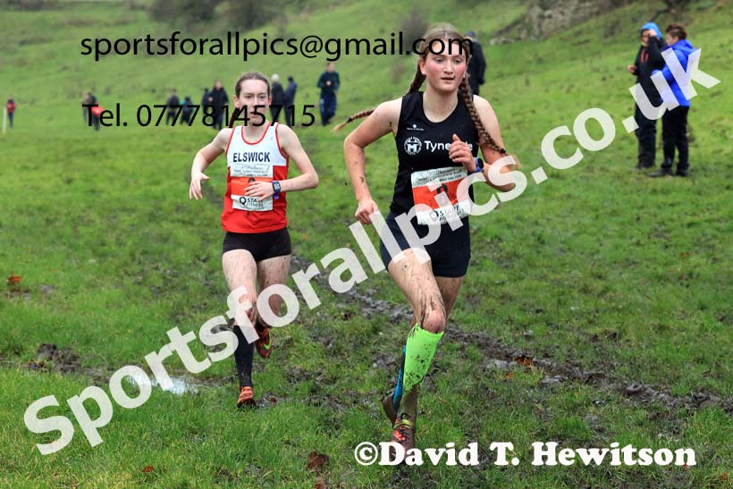 Womens under-17s and under-20s 2023 NECAA Cross Country Relays, Thornley Hall Farm, Peterlee, County Durham. Photo: David T. Hewitson/Sports for All Pics